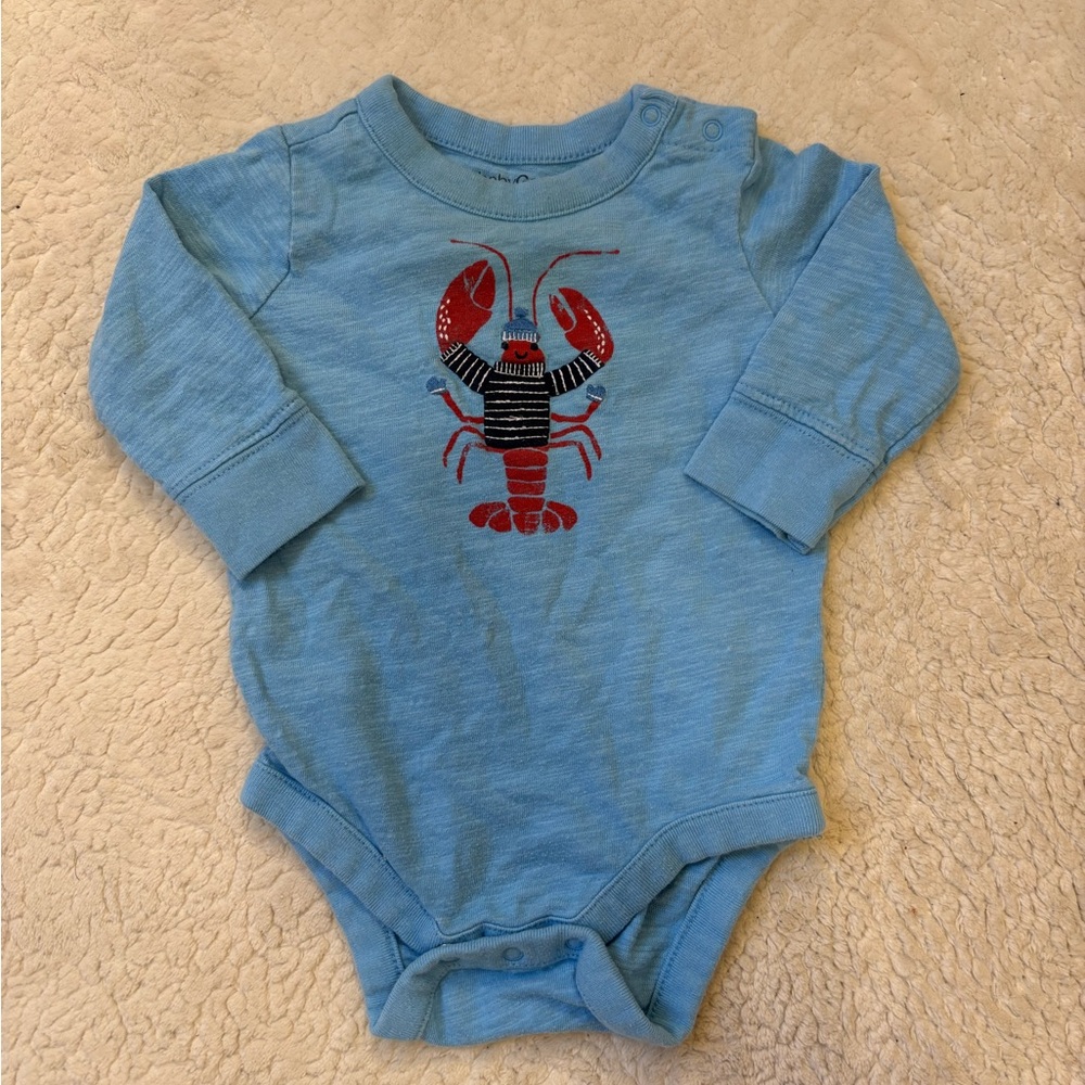 GAP Blue Lobster Print Kids One Piece